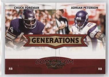 2008 Donruss Threads - Generations #G-7 - Chuck Foreman, Adrian Peterson