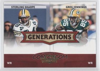 2008 Donruss Threads - Generations #G-8 - Sterling Sharpe, Greg Jennings