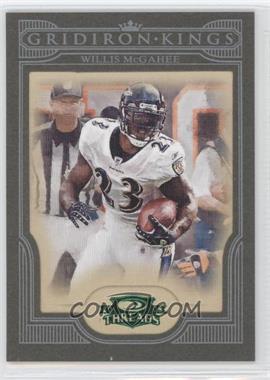 2008 Donruss Threads - Pro Gridiron Kings - Green Framed #PGK-6 - Willis McGahee /25