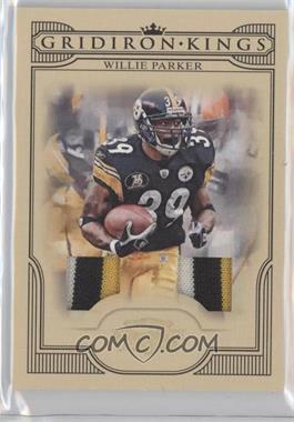 2008 Donruss Threads - Pro Gridiron Kings - Materials Prime #PGK-3 - Willie Parker /50