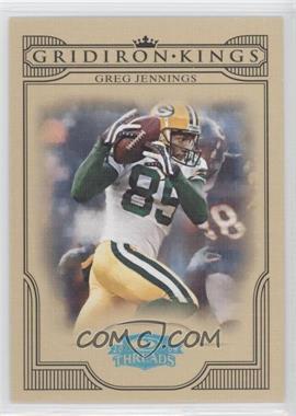 2008 Donruss Threads - Pro Gridiron Kings - Platinum #PGK-27 - Greg Jennings /25