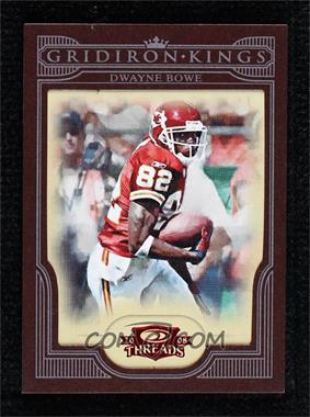 2008 Donruss Threads - Pro Gridiron Kings - Red Framed #PGK-30 - Dwayne Bowe /100