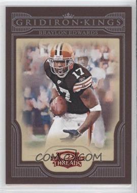 2008 Donruss Threads - Pro Gridiron Kings - Red Framed #PGK-38 - Braylon Edwards /100