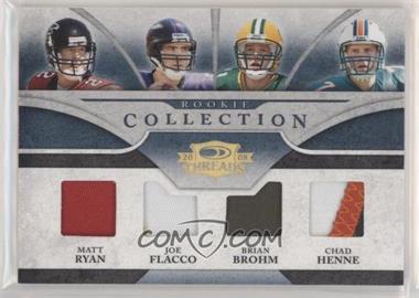 2008 Donruss Threads - Rookie Collection Quad Materials - Prime #RCQM-4 - Matt Ryan, Joe Flacco, Brian Brohm, Chad Henne /25