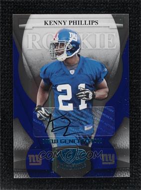 2008 Leaf Certified Materials - [Base] - Mirror Blue Signatures #177 - New Generation - Kenny Phillips /100