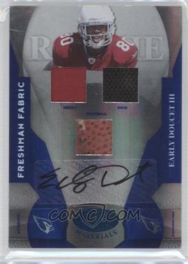 2008 Leaf Certified Materials - [Base] - Mirror Blue Signatures #204 - Freshman Fabric - Early Doucet III /100