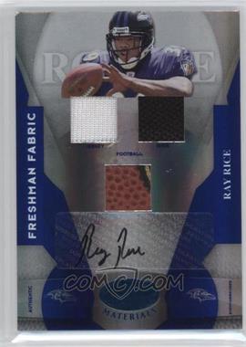 2008 Leaf Certified Materials - [Base] - Mirror Blue Signatures #215 - Freshman Fabric - Ray Rice /100 [Noted]