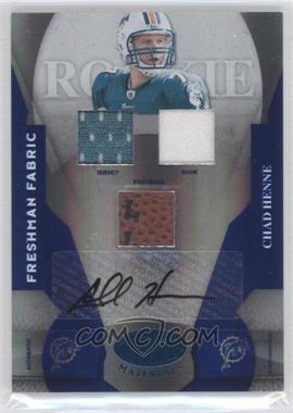 2008 Leaf Certified Materials - [Base] - Mirror Blue Signatures #222 - Freshman Fabric - Chad Henne /50