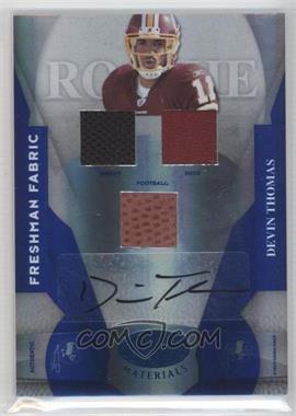 2008 Leaf Certified Materials - [Base] - Mirror Blue Signatures #224 - Freshman Fabric - Devin Thomas /100