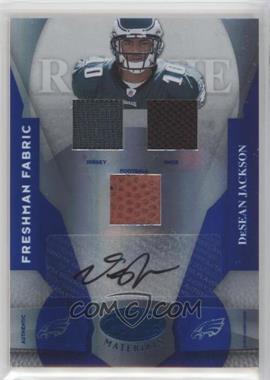 2008 Leaf Certified Materials - [Base] - Mirror Blue Signatures #228 - Freshman Fabric - DeSean Jackson /100