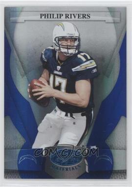 2008 Leaf Certified Materials - [Base] - Mirror Blue #116 - Philip Rivers /50