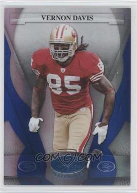 2008 Leaf Certified Materials - [Base] - Mirror Blue #124 - Vernon Davis /50