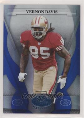 2008 Leaf Certified Materials - [Base] - Mirror Blue #124 - Vernon Davis /50