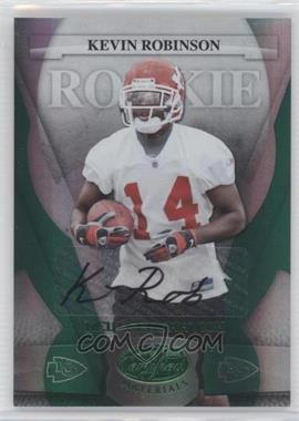 2008 Leaf Certified Materials - [Base] - Mirror Emerald Signatures #178 - New Generation - Kevin Robinson /5