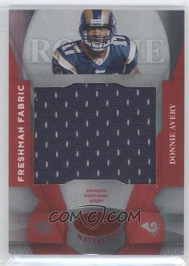 2008 Leaf Certified Materials - [Base] - Mirror Red Materials #223 - Freshman Fabric - Donnie Avery /100