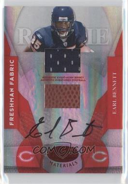 2008 Leaf Certified Materials - [Base] - Mirror Red Signatures #203 - Freshman Fabric - Earl Bennett /250