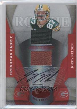 2008 Leaf Certified Materials - [Base] - Mirror Red Signatures #225 - Freshman Fabric - Jordy Nelson /250