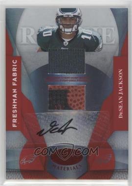 2008 Leaf Certified Materials - [Base] - Mirror Red Signatures #228 - Freshman Fabric - DeSean Jackson /100