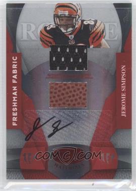 2008 Leaf Certified Materials - [Base] - Mirror Red Signatures #232 - Freshman Fabric - Jerome Simpson /250