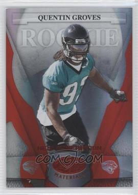 2008 Leaf Certified Materials - [Base] - Mirror Red #189 - New Generation - Quentin Groves /100