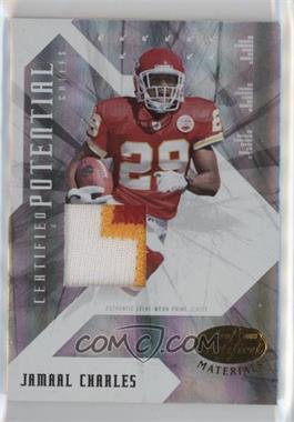 2008 Leaf Certified Materials - Certified Potential - Materials Prime #CP-9 - Jamaal Charles /25