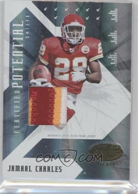 2008 Leaf Certified Materials - Certified Potential - Materials Prime #CP-9 - Jamaal Charles /25