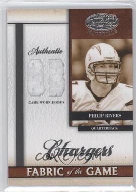 2008 Leaf Certified Materials - Fabric of the Game - Position #FOG-103 - Philip Rivers /50