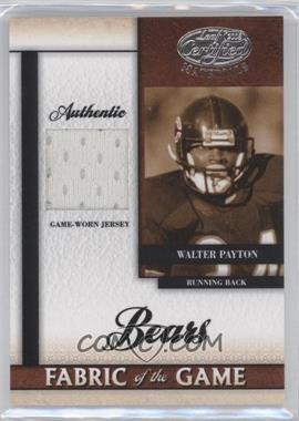 2008 Leaf Certified Materials - Fabric of the Game #FOG-71 - Walter Payton /99