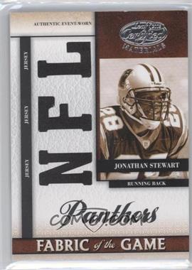 2008 Leaf Certified Materials - Rookie Fabric of the Game - Die-Cut NFL #RFOG-19 - Jonathan Stewart /99