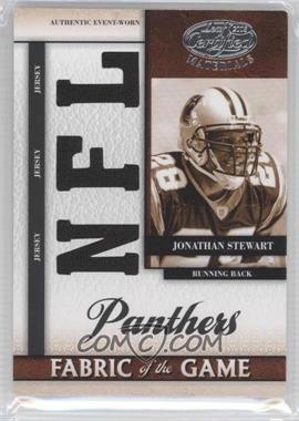 2008 Leaf Certified Materials - Rookie Fabric of the Game - Die-Cut NFL #RFOG-19 - Jonathan Stewart /99