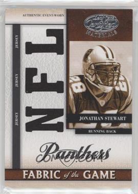 2008 Leaf Certified Materials - Rookie Fabric of the Game - Die-Cut NFL #RFOG-19 - Jonathan Stewart /99
