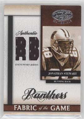 2008 Leaf Certified Materials - Rookie Fabric of the Game - Position #RFOG-19 - Jonathan Stewart /100