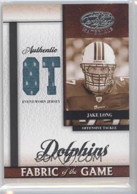 2008 Leaf Certified Materials - Rookie Fabric of the Game - Position #RFOG-4 - Jake Long /100