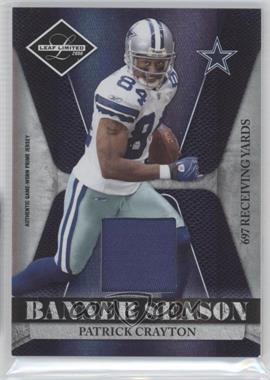 2008 Leaf Limited - Banner Season - Materials Prime #BSM-22 - Patrick Crayton /25