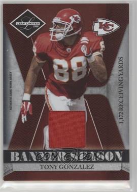 2008 Leaf Limited - Banner Season - Materials #BSM-23 - Tony Gonzalez /100 [VG]