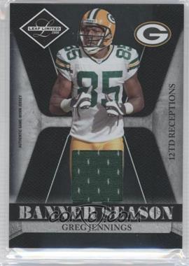 2008 Leaf Limited - Banner Season - Materials #BSM-25 - Greg Jennings /100