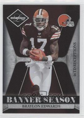 2008 Leaf Limited - Banner Season #BSM-13 - Braylon Edwards /999