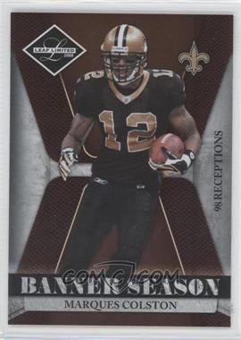 2008 Leaf Limited - Banner Season #BSM-14 - Marques Colston /999