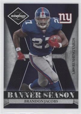 2008 Leaf Limited - Banner Season #BSM-3 - Brandon Jacobs /999