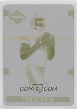 2008 Leaf Limited - [Base] - Printing Plate Yellow #28 - Terrell Owens /1