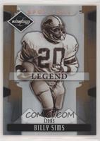 Legend - Billy Sims #/125