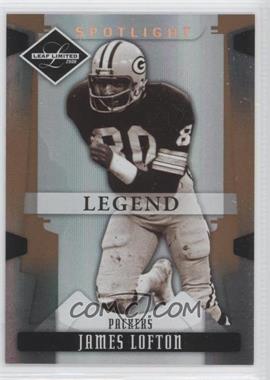 2008 Leaf Limited - [Base] - Spotlight Bronze #140 - Legend - James Lofton /125