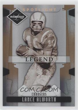 2008 Leaf Limited - [Base] - Spotlight Bronze #152 - Legend - Lance Alworth /125