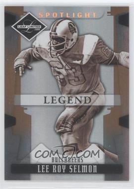 2008 Leaf Limited - [Base] - Spotlight Bronze #154 - Legend - Lee Roy Selmon /125