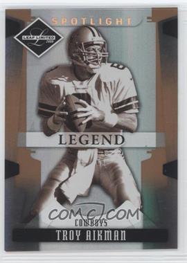 2008 Leaf Limited - [Base] - Spotlight Bronze #191 - Legend - Troy Aikman /125