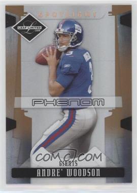 2008 Leaf Limited - [Base] - Spotlight Bronze #205 - Phenoms - Andre' Woodson /125