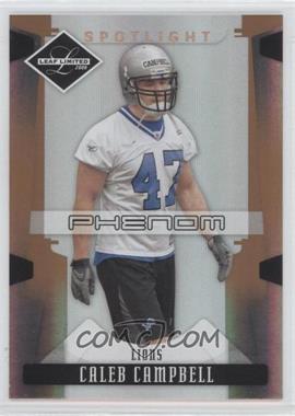 2008 Leaf Limited - [Base] - Spotlight Bronze #214 - Phenoms - Caleb Campbell /125