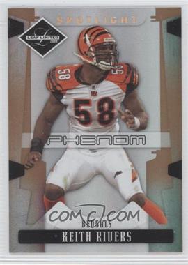 2008 Leaf Limited - [Base] - Spotlight Bronze #255 - Phenoms - Keith Rivers /125