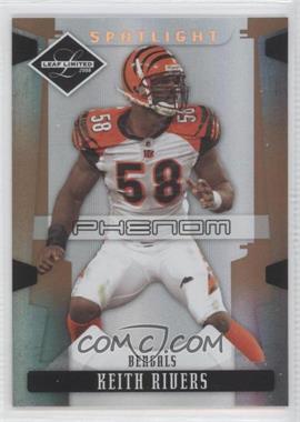 2008 Leaf Limited - [Base] - Spotlight Bronze #255 - Phenoms - Keith Rivers /125