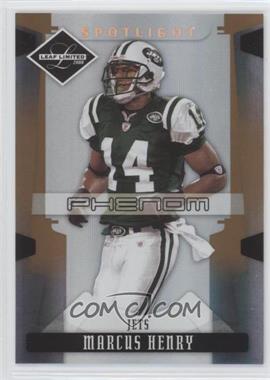 2008 Leaf Limited - [Base] - Spotlight Bronze #264 - Phenoms - Marcus Henry /125 [Noted]